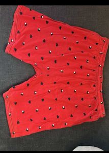 red shorts summer