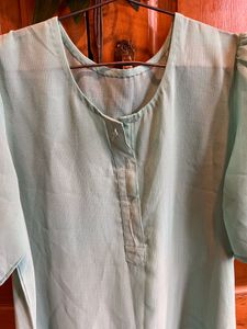 Light sea green dubai casual Kurta