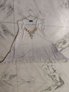 Embellished Boho Chic Tunic Top