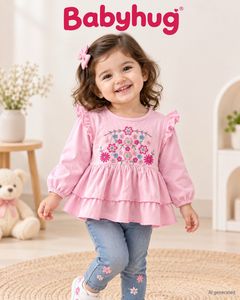 Cute Pink Embroidered Top