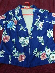 Floral Print Blazer