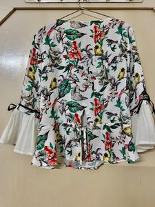 Korean Top Floral Coquette - Madame