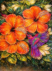 Whispers of the Tropical Bloom Artwork