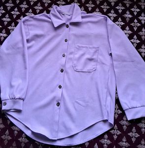 Lavender Button-Up Shirt