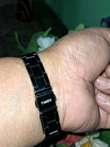 Timex Black Metal Watch