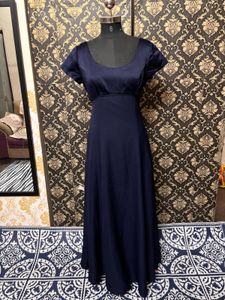 Elegant Navy Blue Maxi Dress