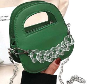 Green Chained Sling Bag