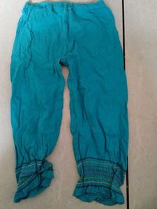 Turquoise Printed Palazzos