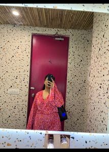 Pleated Floral Print Jumpsuit