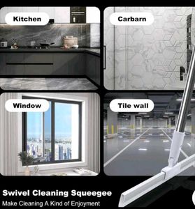 Silicone Floor Wiper with Adjustable Handle