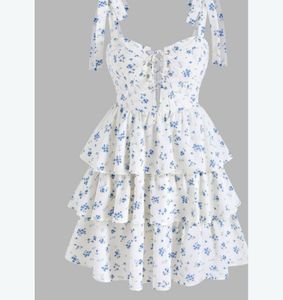 Chic Floral Tiered Mini Dress
