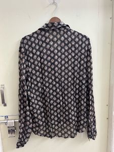 Stylish Printed Black Shirt size:M(Brand new )