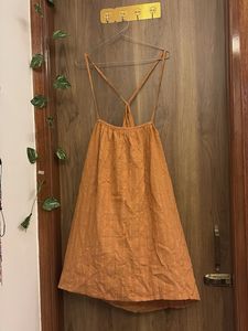 Orange Textured Sundress