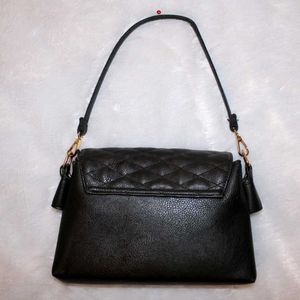 Chic Y2K Leather Black Handbag