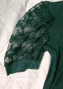 Elegant Black Puff Sleeve Top