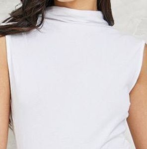 White Turtleneck chic Top