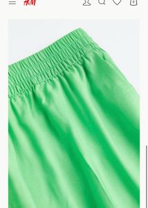 H&amp;M Lime Green Wide Leg Pants