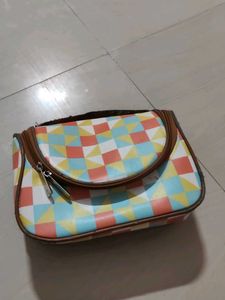 Cute Geometric Print Pouch