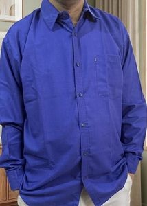 Men's Blue Long Sleeve Shirt