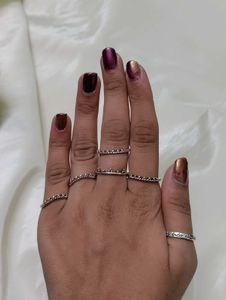 Set Of 8 Oxidized Rings