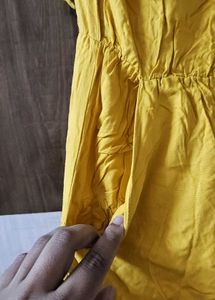 Yellow Off-Shoulder Jumpsuit