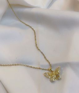 GOLD PLATED BUTTERFLY PENDANT
