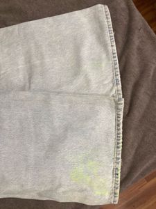 ZARA Light Wash Ripped Wide Leg Jeans