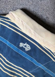 Jeep Men's Striped Polo Shirt