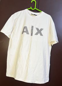 Cream T-Shirt with Black Logo