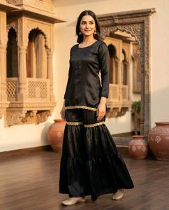 Elegant Black Garara set Se