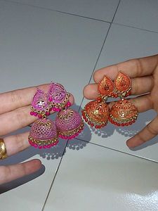 Beautiful Jhumka Earrings Set