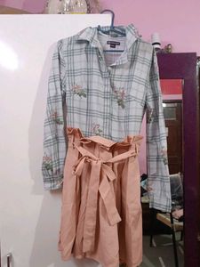 Cute Plaid & Pink Dress