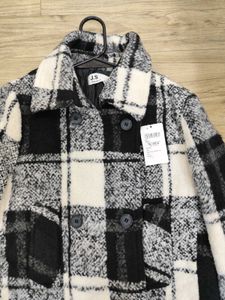 Plaid Wool Blend Coat (FIX RATE)