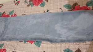 Soft Grey Faux Fur Scarf