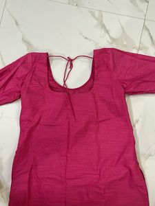 Pink Embroidered Kurta