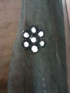 Elegant Ensemble: Black Net Dupatta + FREE Bangles