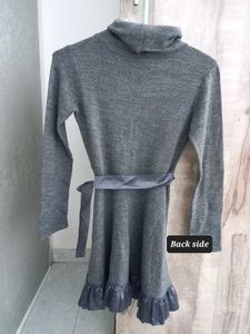 Gray Long Sleeve Dress
