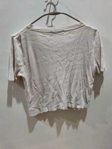 Ribbed Button-Up Cropped Cardigan