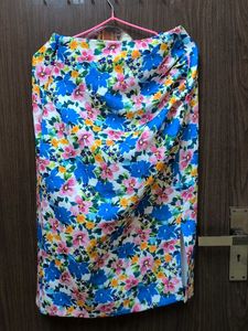 Bohemian Floral Print Mini Skirt