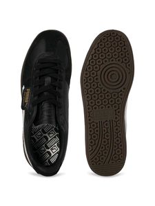 Puma Palermo Unisex Black Leather Sneakers