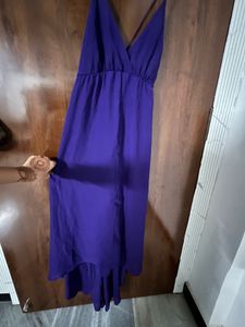 Purple Spaghetti Strap Maxi Dress