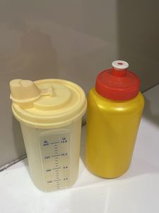 Yellow Water Bottle & Container Set