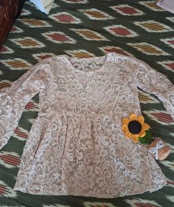 Elegant Lace Top with floral details