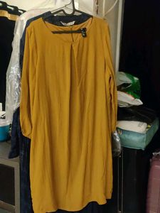 Mustard Yellow Sheath Dress