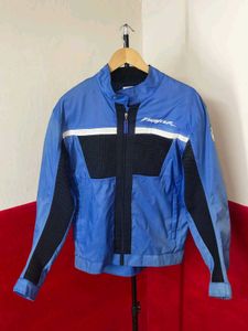 Blue Fighter Motorcycle Jacket