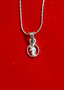 Real silver mini hanumana pendent new design