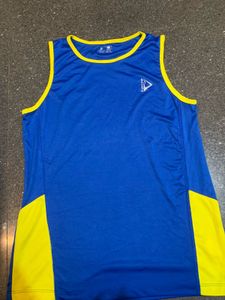 Blue &amp; Yellow Athletic Tank Top