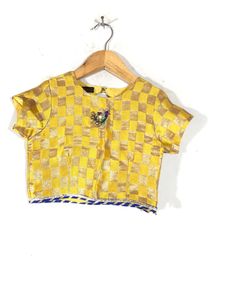 Green&amp;Yellow Embroided Ethnic Wear Set(Girl’s)