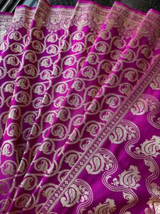 100% Pure Silk Wedding Wear Banarasi Saree
