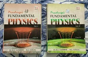 Pradeep's Fundamental Physics Class XI Vol I & II